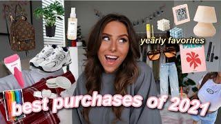 BEST PURCHASES OF 2021 | home, clothing, beauty, & more! (yearly favorites)