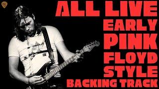 LIVE Pink Floyd Style Jam Track (Corrected Graphics) | Guitar Backing Track (C# Minor)
