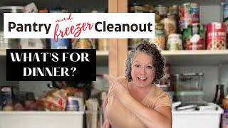 Pantry and Freezer Cleanout || What's For Dinner || No Spend Week