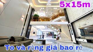 Diện tích cực rộng ngang 5m, mẫu nhà hiện đại ngay ngã tư Ga cạnh bên Quận Gò Vấp rẻ hơn 3 tỷ ..