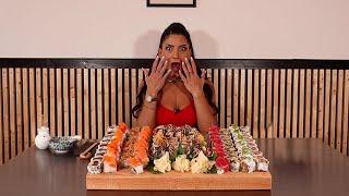 "£100 if you fail!” UNDEFEATED 100 PIECE SUSHI CHALLENGE | GAIJIN SUSHI | @LeahShutkever