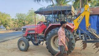 Mahindra Arjun novo 605 S tractor goes to 9piont cultivater pulling performance | Mohantractor'slife