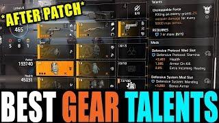 The Division 2 - BEST GEAR TALENTS AFTER PATCH | BEST TALENTS YOU NEED TO USE