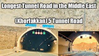 Longest Tunnel Road In The Middle East | Khorfakkan Five Tunnel Road | Fujairah beach road