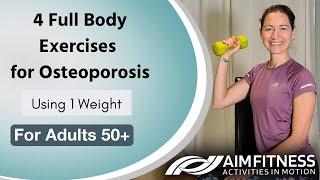 4 Exercises For A Full Body Workout | With Weights [Osteoporosis Safe]