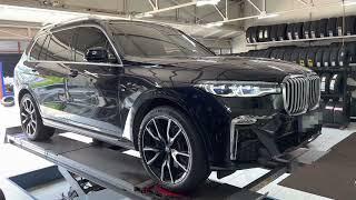 bmw x7 휠얼라이먼트 조정 합니다 대전 휠얼라인먼트 조정 잘하는곳 입니다 예일모터스유성 bmw x7 wheel alignment adjustment