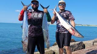 Fishing for Kingfish at the Jetties!(Packery channel)**Corpus Christi Tx