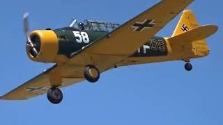 AT-19 & NA-64 flying a the Texas Air Museum's South Plains Airshow