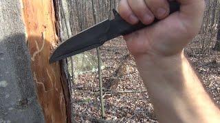 Kizlyar "Orlan" Knife Tip Strength Demo (Made In Russia)