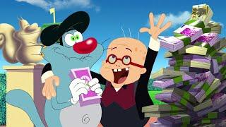 Oggy and the Cockroaches - Oggy's getting rich! (SEASON 4) BEST CARTOON COLLECTION | New Episodes HD