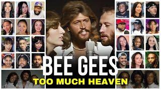 Bee Gees - Too Much Heaven - REACTION COMPLILATION
