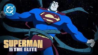 Superman vs. The Elite - Fight on the Moon | Super Scenes | DC