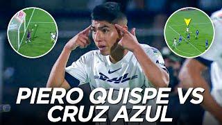 CÓRNER DE PIERO QUISPE CASI ACABA EN GOL PARA LOS PUMAS CONTRA CRUZ AZUL | LUIS ADVÍNCULA BOCA