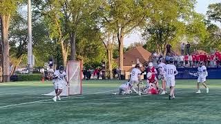 Excellent save by Rumson's Will Setteducate vs. Wall in 2022 Shore Conference Tournament Final