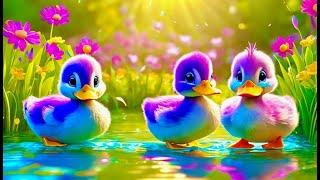 Five Little Ducks Colorful | Fun and Educational Nursery Rhyme for Kids | Nursery Rhymes Kids Song