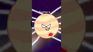 Earth vs Jupiter vs Sun #shorts #animation #animationmeme#meme #funny #joke #sun #magnet #earth