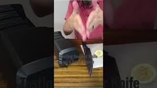 Testing Another Knife on a Fresh Lemon