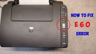 HOW TO FIX E60 ERROR ON CANON PIXMA G2010, G3010, G3410, G3411, G3415