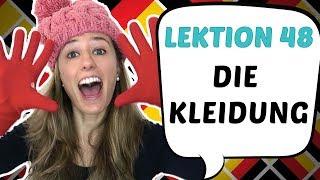 GERMAN LESSON 48: German Vocabulary of CLOTHES!    