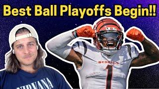 Who Will Win $1,500,000? (Best Ball Fantasy Football Playoffs Begin)