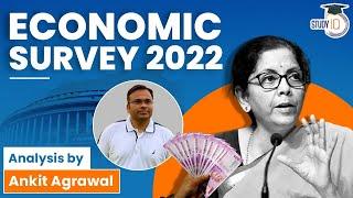 Economic Survey 2022 - Analysis by Ankit Agrawal | UPSC Prelims Mains | UPSC 2022