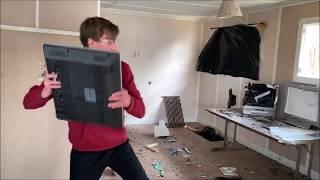 DESTROYING EVERY ELECTRONIC IN THE HOUSE! WE DESTROYED TONS OF TV'S, COMPUTERS, AND MORE!!