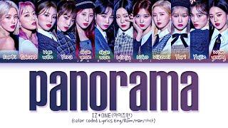 IZ*ONE 'Panorama' Lyrics (아이즈원 Panorama 가사) (Color Coded Lyrics)