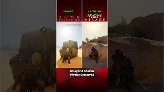 Dune Awakening vs AC Mirage - Sunlight & Shadow Physics Comparison #duneawakening #gaming