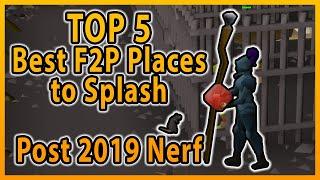 OSRS | Top 5 Best Places to Splash to Train Your Magic in F2P Free to Play | Post Nerf