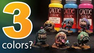 Painting Like a Printer - 3 Color Squig Collaboration