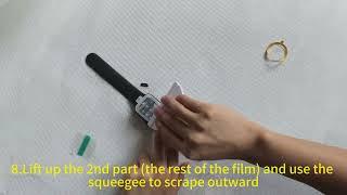 JEHOO iwatch TPU screen protector installation