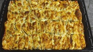 En pratik pırasalı börek  çocukların bile yapabileceği kolay tarif