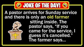  BEST JOKE OF THE DAY! - One Sunday morning, the pastor slowly made his way to... | Funny Dad Jokes