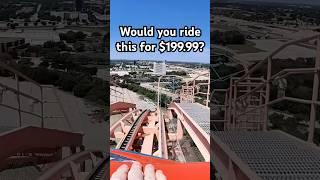 ️Would you ride the #Titan at Six Flags Over Texas for $199.99? #rollercoaster