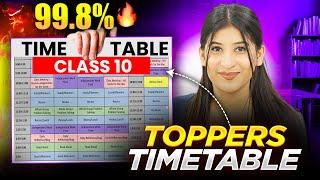 Topper’s Timetable for Class 10I Scored 99% Using This 