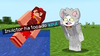 Paso MINECRAFT pero NO PUEDO TOCAR EL COLOR AZUL ️ Invictor Y Acenix 