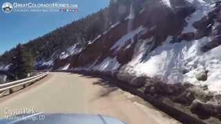 Scenic Drive through Crystal Park in Manitou Springs, Colorado