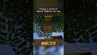 Playing 1 minute of Hypixel SkyBlock per day. Is this a good start? #minecraft #hypixel #skyblock