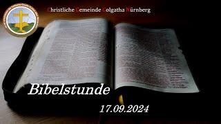 Bibelstunde 17.09.2024