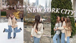 NEW YORK CITY VLOG *during christmas* exploring nyc, ice skating, + rockefeller tree