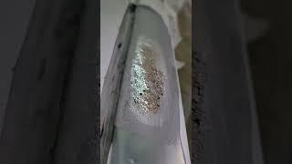 Работа ОЛОВОМ. Олово вместо конструктивной шпатлевки. Ремонт стойки на BMW. 2 часть ролика.