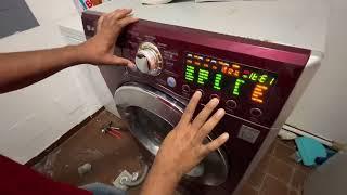 HOW TO FUNCTION CHECK AND RESET LG FRONT LOAD WASHING MASHIN F1270RDSU