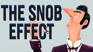 Why do SNOBBY PEOPLE buy EXPENSIVE THINGS - The Snob Effect