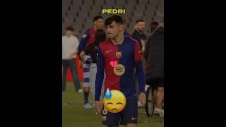 When Barcelona players celebrate with their families + Pedri