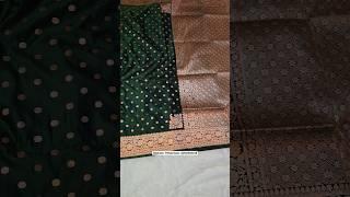 ️🫶 Grace in Green: Mashru Silk Saree with Gold Zari & Kairi Palla ️