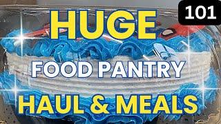 FRUGAL LIVING & Food Pantry Haul 2024 - Food Haul - FOOD BANK - Food Pantry Haul - Budget Meals