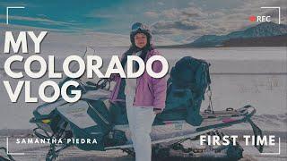 COLORADO VLOG | Zip Lining + Snow Mobiling | First Time