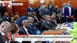 Happening Now: Rigathi Gachagua Impeachment Case