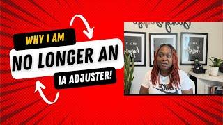 WHY I AM NO LONGER AN INDEPENDENT ADJUSTER! | ADJUSTER PIVOT | STAFF ADJUSTER