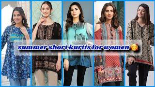 Trending Short Kurti design 2025  Short Top Design 2025  Summer Kurti Ideas